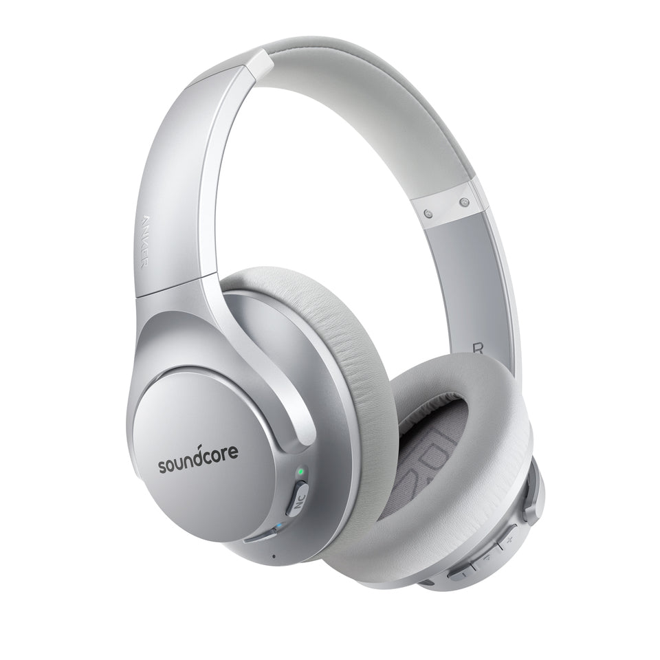 Słuchawki Soundcore Life Q20 Over-Ear with Hybrid ANC Srebrne | ULFWPJ504