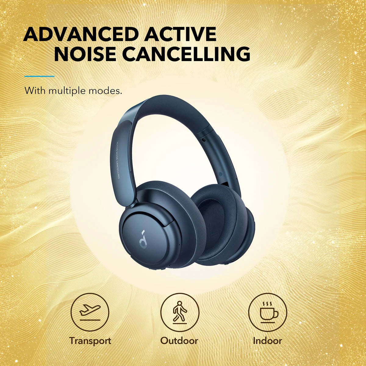 Słuchawki Soundcore Life Q35 Noise-Cancelling with LDAC Niebieskie | WJESIR835