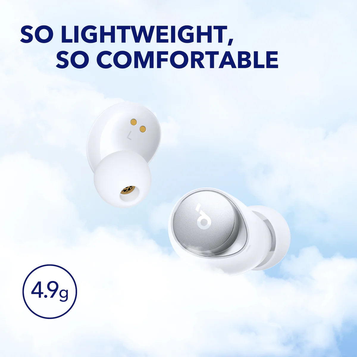 Słuchawki Soundcore Space A40 Long-Lasting Noise Cancelling Białe | JOTYGR142